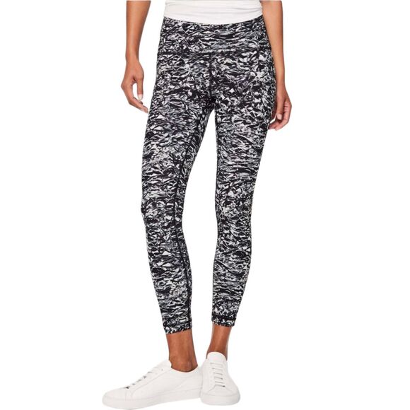 Lululemon Wunder Under Hi-Rise 25" Leggings Liquid Platinum Alpine White - Picture 1 of 8
